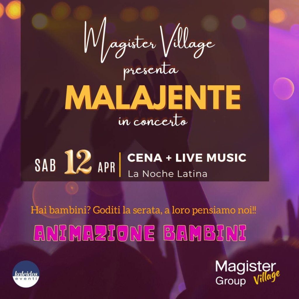 Sabato sera a Montesilvano con cena, musica dal vivo e animazione bimbi