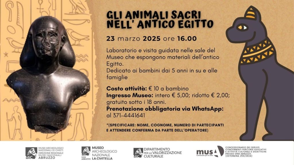 Alla scoperta degli Egizi al Museo Archeologico La Civitella di Chieti