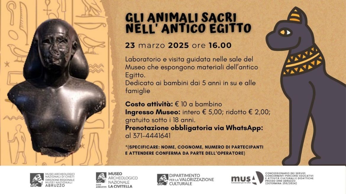 Alla scoperta degli Egizi al Museo Archeologico La Civitella di Chieti
