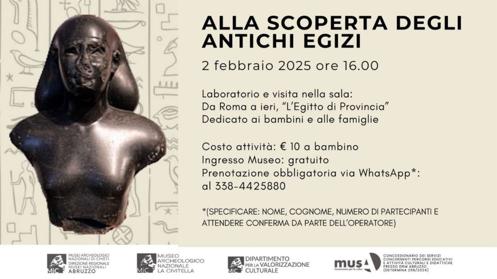 Alla scoperta degli Egizi al Museo Archeologico La Civitella di Chieti