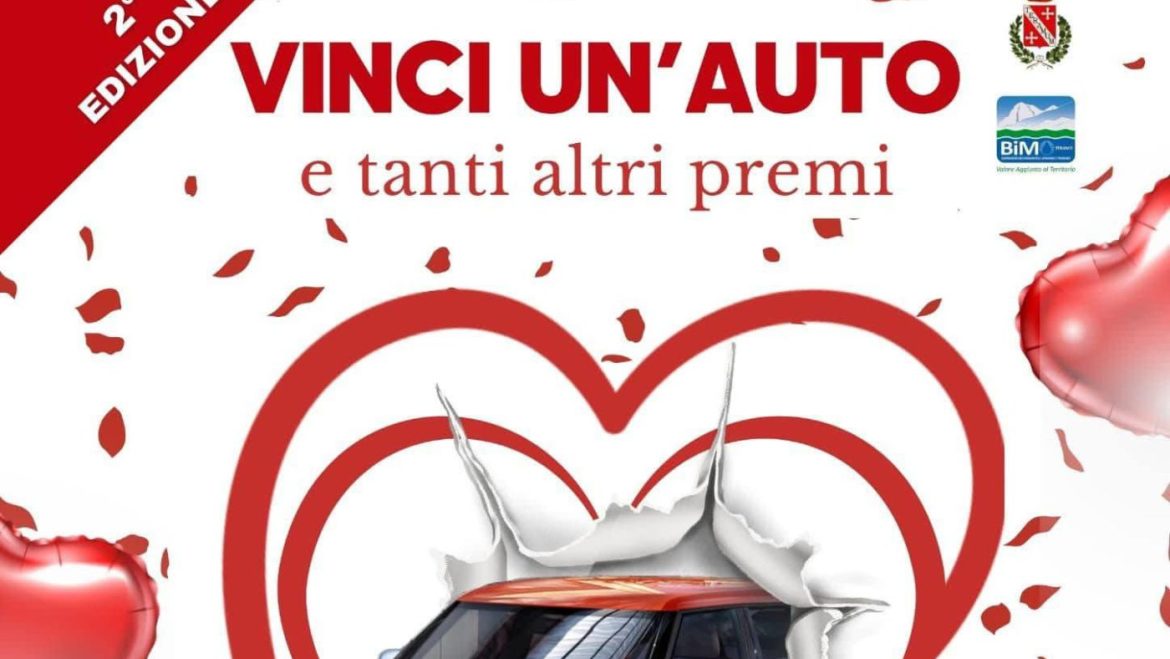 San Valentino in Centro a Teramo la lotteria per vincere un’auto e tanti altri premi