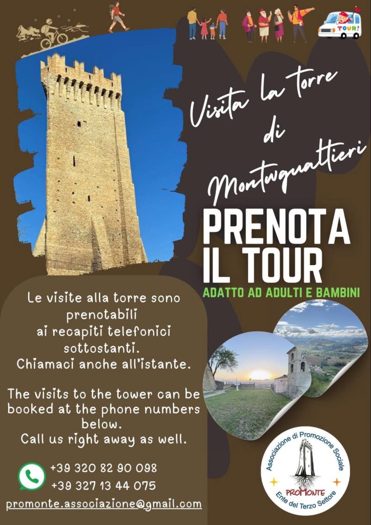 Torre di Montegualtieri d'inverno aperta su prenotazione