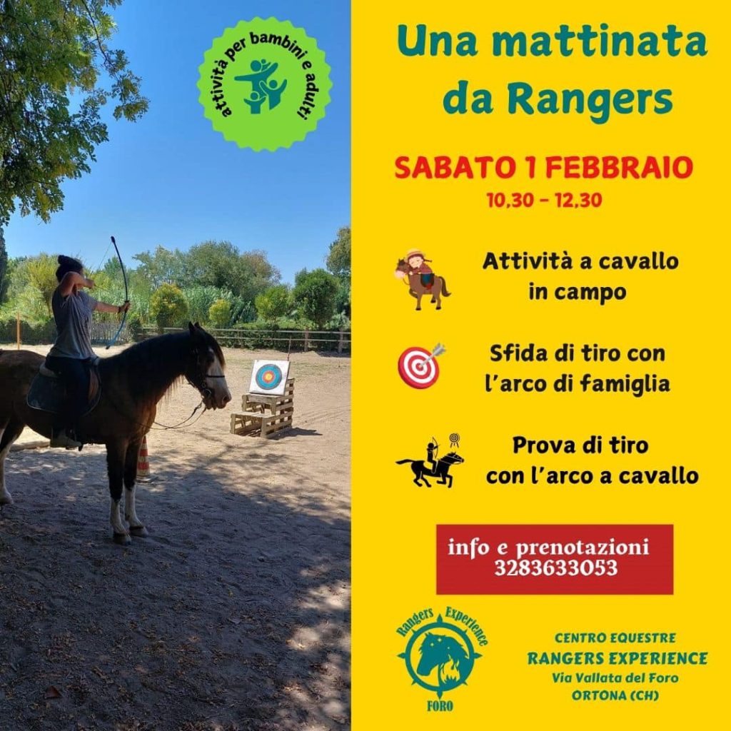 Una mattinata da Rangers a Ortona con i cavalli di Rangers Experience Foro