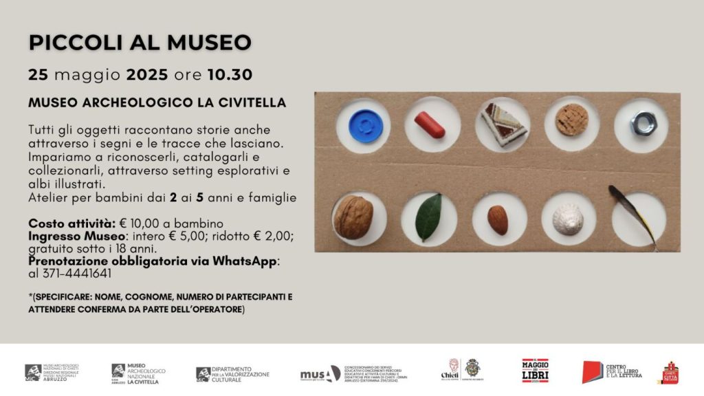 Piccoli al Museo a Chieti al Museo Archeologico La Civitella