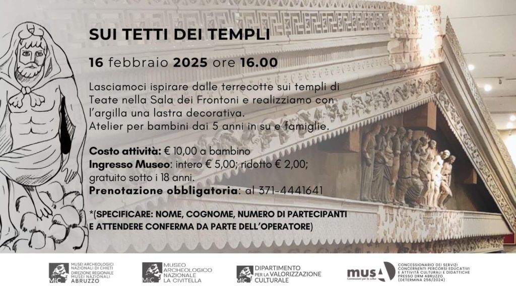 Laboratorio di argilla a Chieti al Museo Archeologico La Civitella