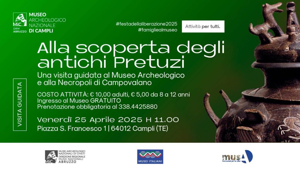 Alla scoperta della Necropoli e del Museo Archeologico a Campli Ponte 25 aprile 2025 in Abruzzo con i bambini cosa fare e cosa vedere