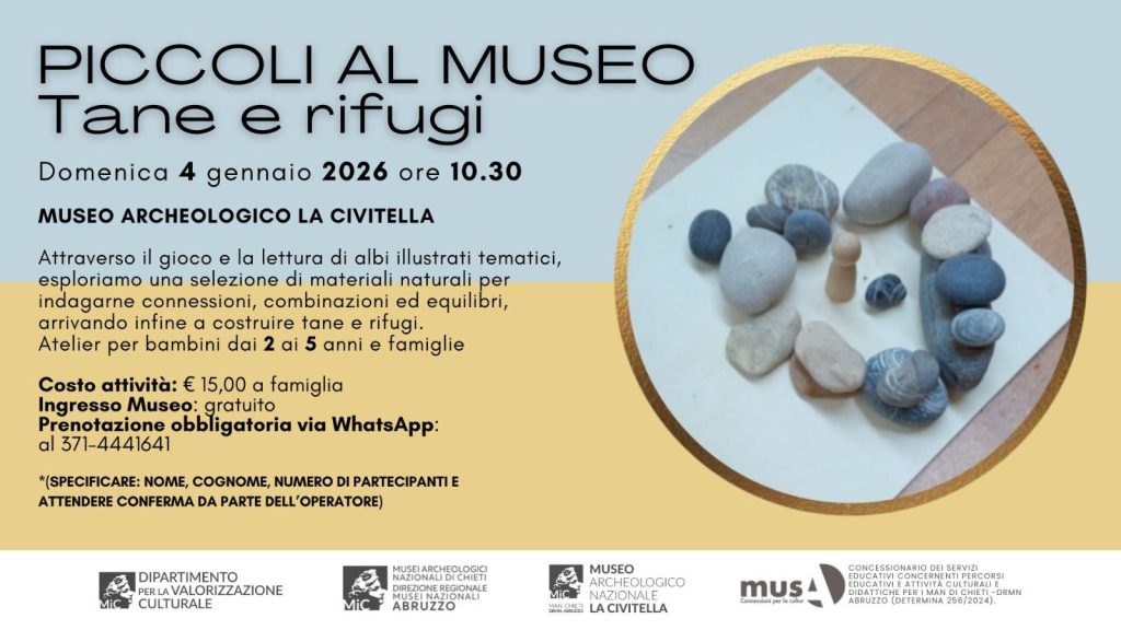 Piccoli al Museo a Chieti al Museo Archeologico La Civitella