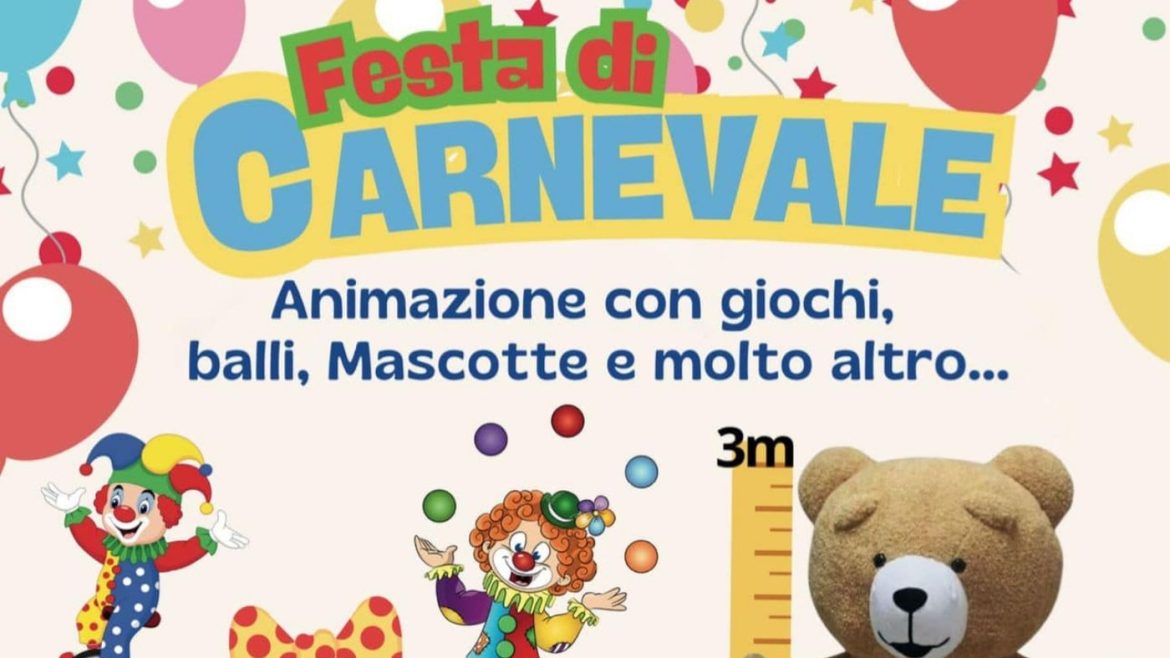 Festa di Carnevale a Tortoreto Clown Show, animazione, giochi, mascotte