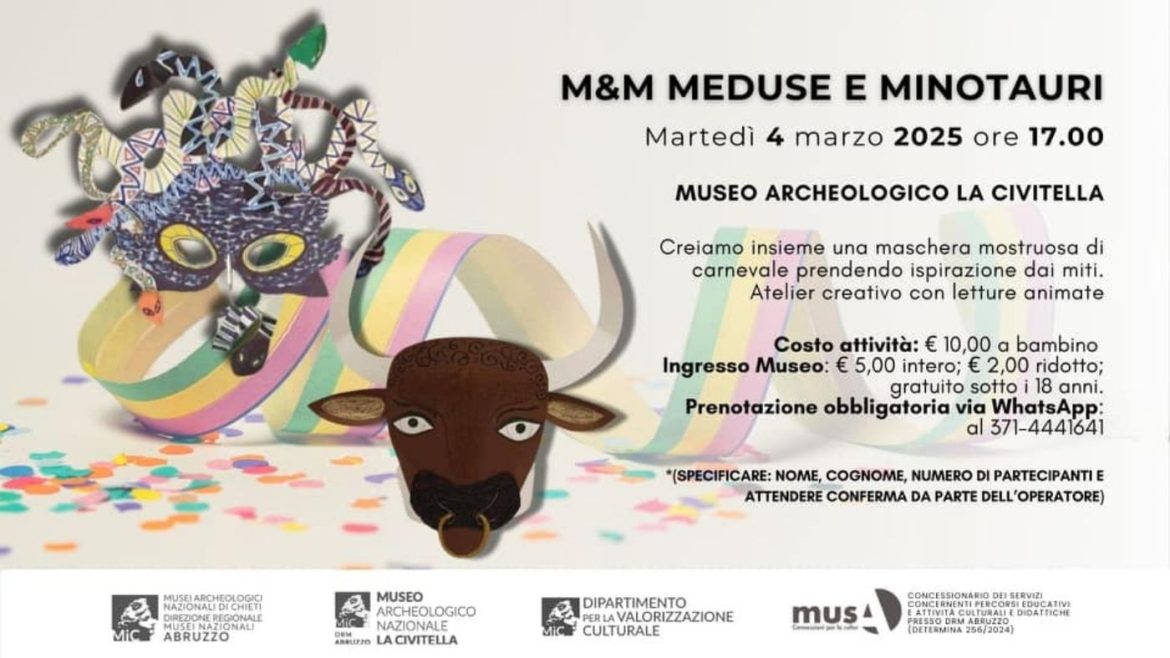 Laboratorio per bambini al Museo La Civitella di Chieti