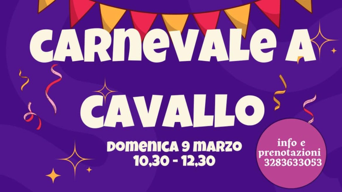 Carnevale a cavallo a Ortona sfilata in costume laboratori e premi