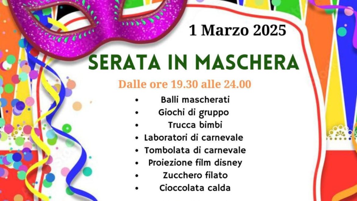 Serata in Maschera a Collecorvino balli, giochi, laboratori