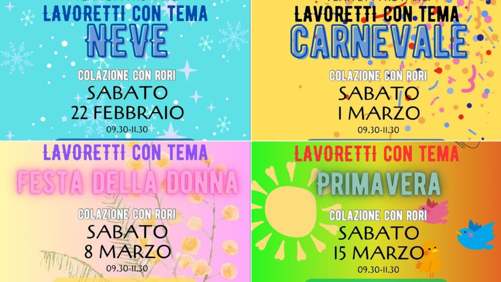 Laboratori a tema per bambini a Roseto degli Abruzzi