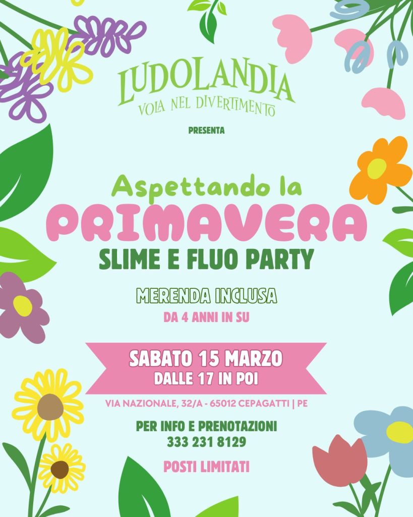 Aspettando la Primavera a Cepagatti slime e fluo party