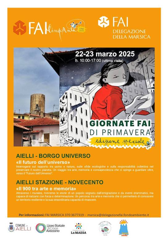 Giornate FAI di Primavera ad Aielli e Collarmele con Fai Delegazione Marsica