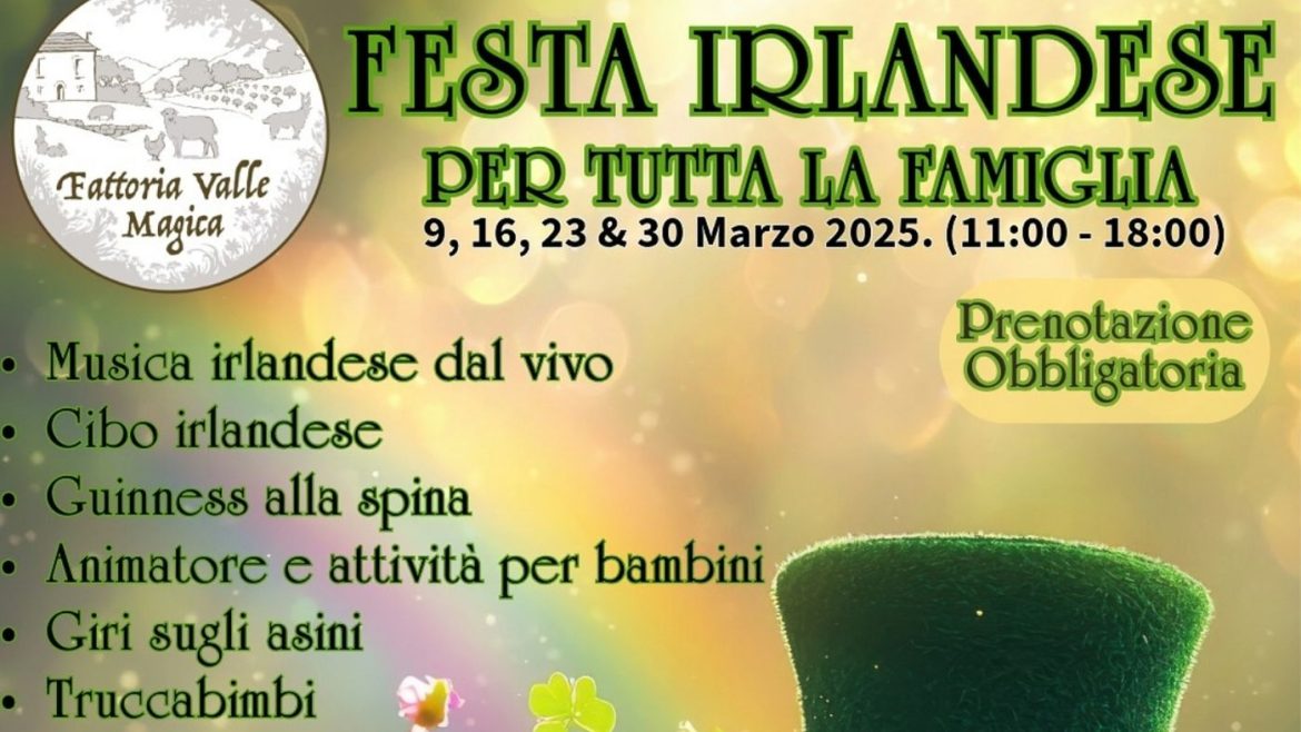 Festa Irlandese a Carapelle Calvisio musica, giochi e cibo a tema