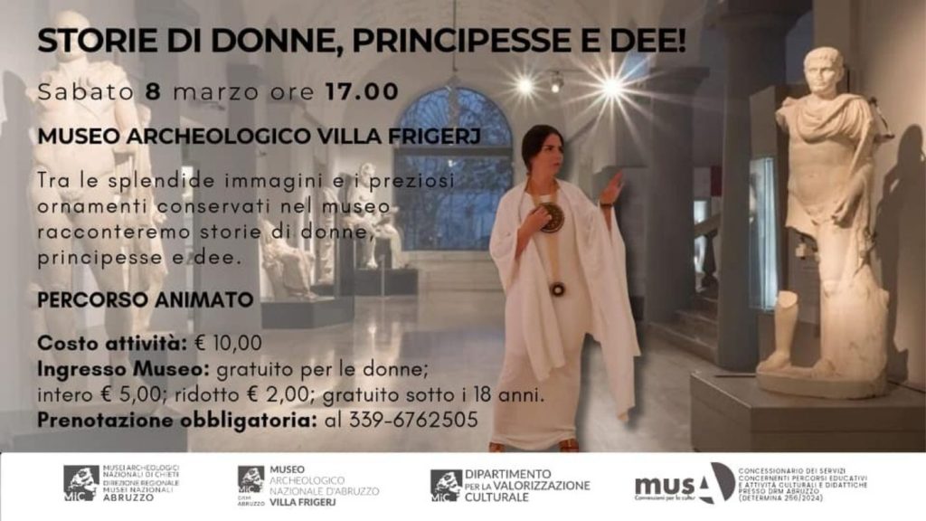 Festa della Donna a Chieti al Museo Archeologico Villa Frigerj