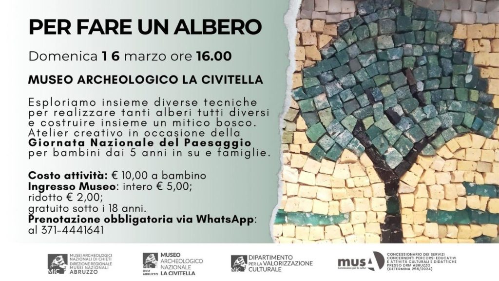 Giornata Nazionale del Paesaggio a Chieti al Museo Archeologico La Civitella