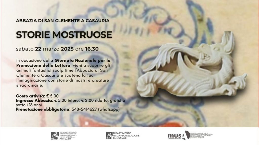 Giornata Nazionale per la Promozione della Lettura in Abbazia San Clemente