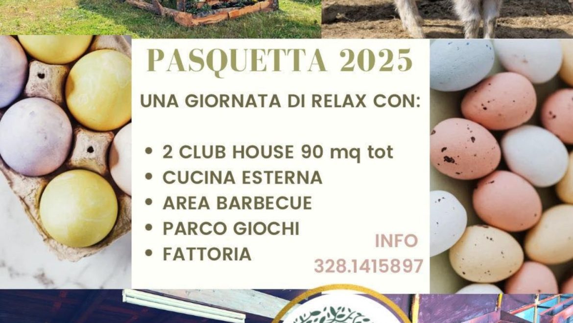 Pasquetta 2025 in Fattoria a Pescara cavalli, barbecue e parco giochi