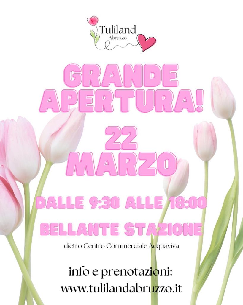 Tuliland Abruzzo il campo di tulipani in Abruzzo