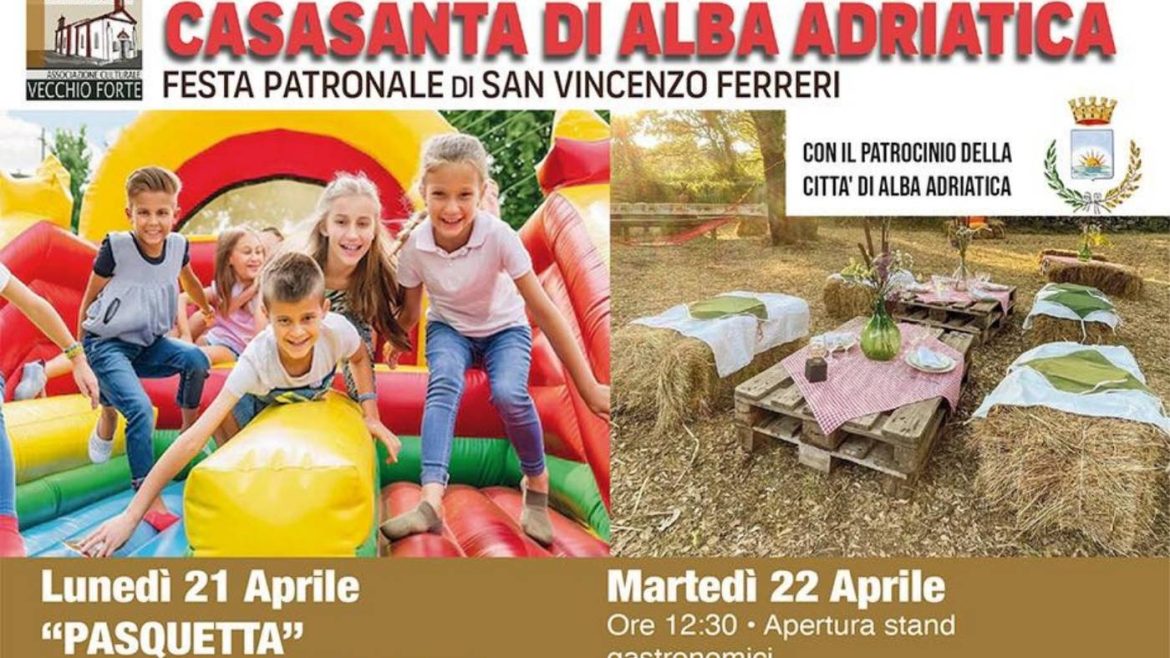 Pasquetta a Casasanta di Alba Adriatica con la Camminata e la Festa d’lu Caso