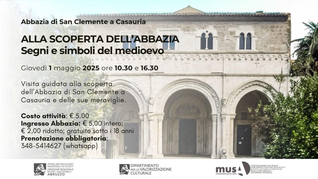 1 maggio in Abbazia a Castiglione a Casauria con le visite guidate