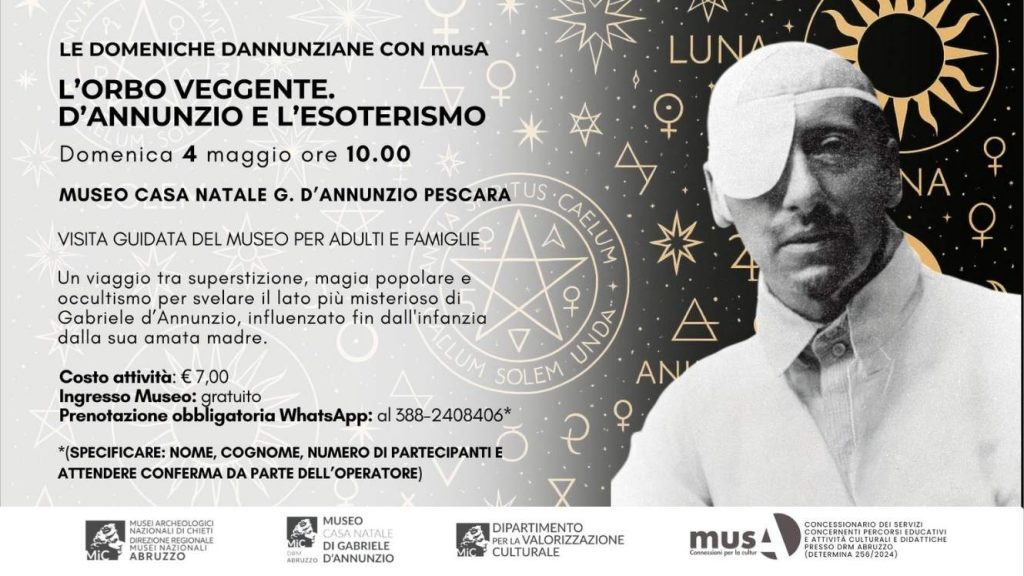 Ponte 1 maggio a Pescara con Le domeniche dannunziane al Museo D'Annunzio