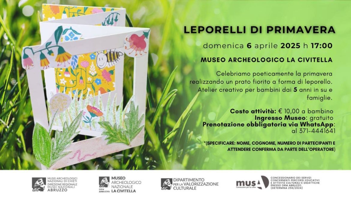 Laboratorio di Primavera al Museo Archeologico La Civitella a Chieti