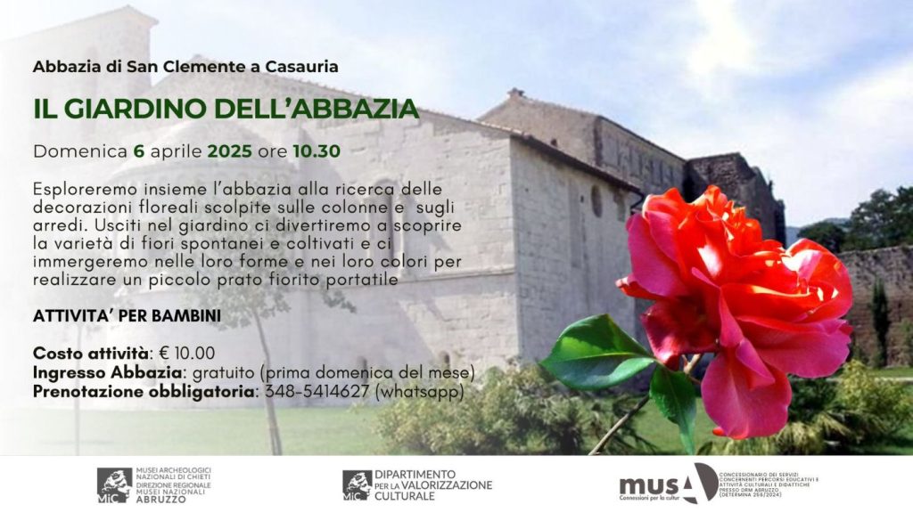Visita guidata al giardino dell'Abbazia San Clemente a Casauria