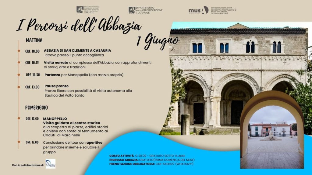 Visite guidate, passeggiate e degustazioni in Abbazia San Clemente a Castiglione a Casauria