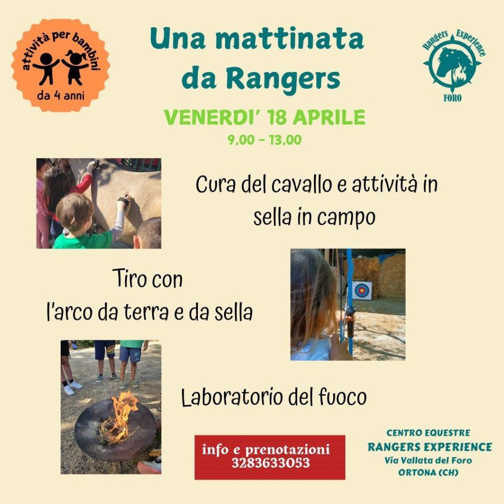 Campus di Pasqua a Ortona cavalli, tiro con l'arco e laboratori