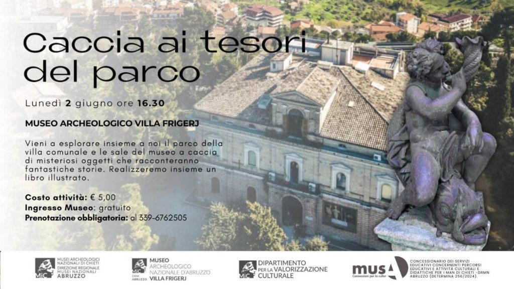 Caccia al Tesoro al Parco del Museo Archeologico Villa Frigerj a Chieti