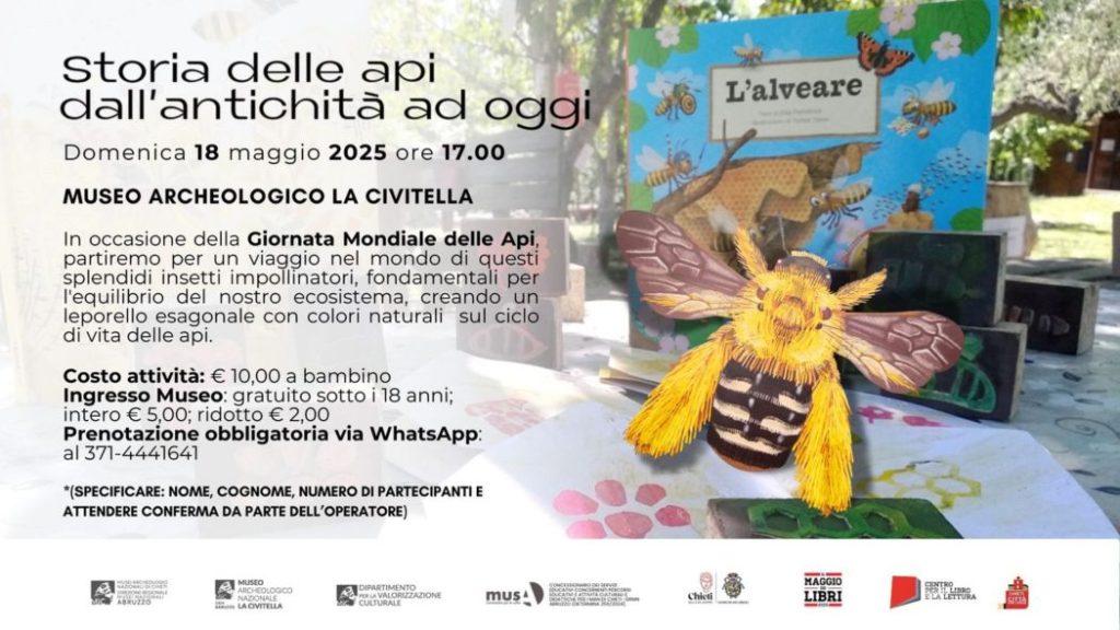 Giornata Mondiale delle Api a Chieti al Museo La Civitella