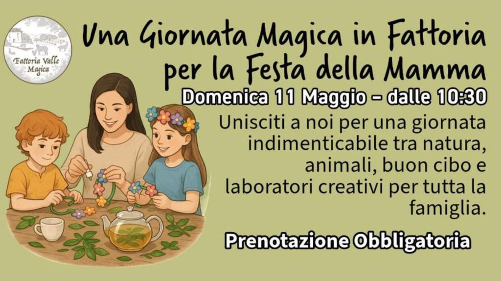 Festa della Mamma in fattoria a Carapelle Calvisio laboratori, animali e buon cibo