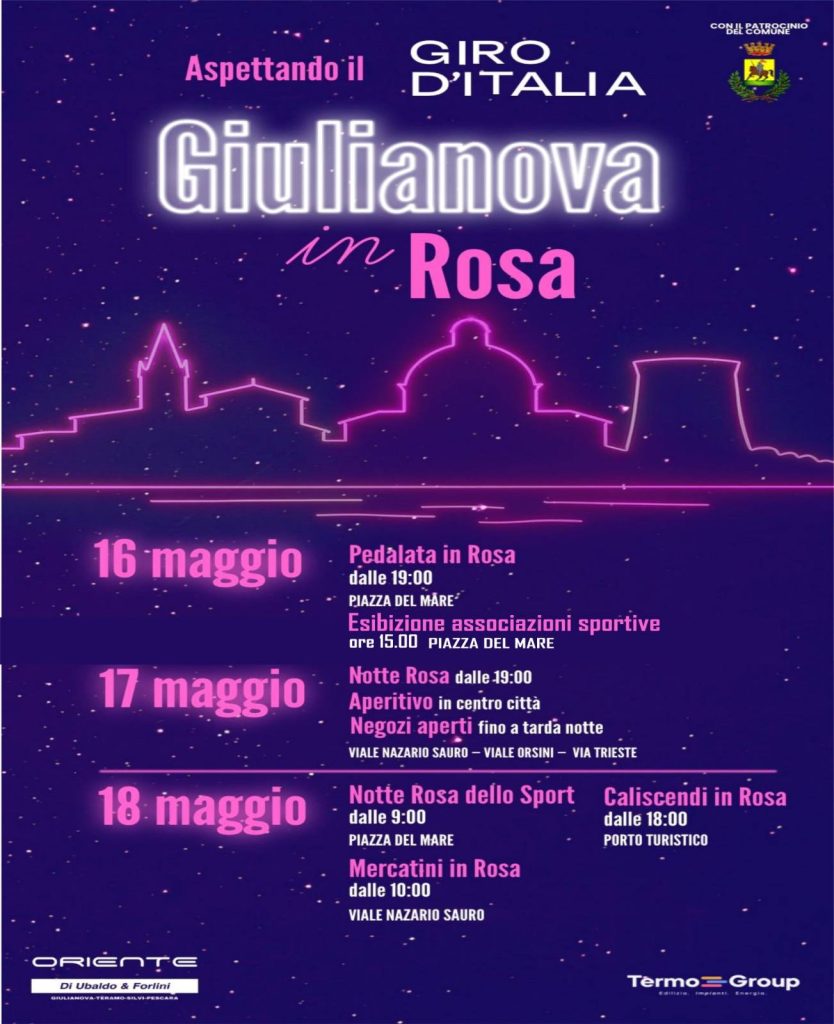 Notte Rosa dello Sport a Giulianova per il Giro d'Italia il programma completo