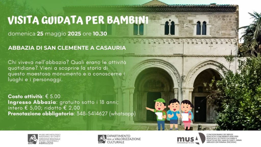 Visita guidata per bambini in Abbazia di San Clemente a Casauria
