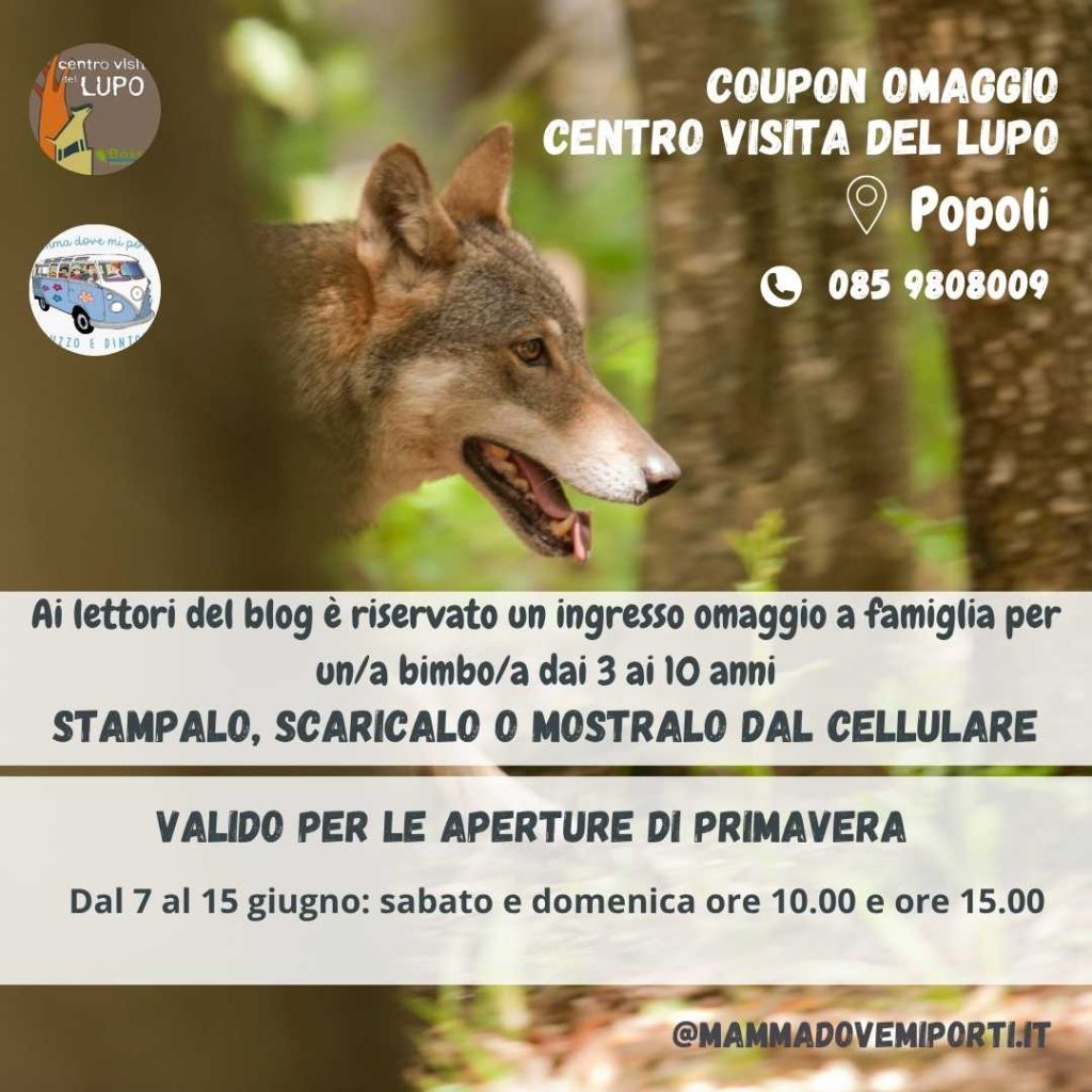 Centro Visita del Lupo a Popoli aperture di primavera con ingresso omaggio
