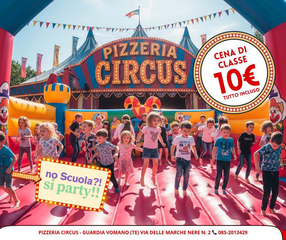Cene di classe a Guardia Vomano da Pizzeria Circus