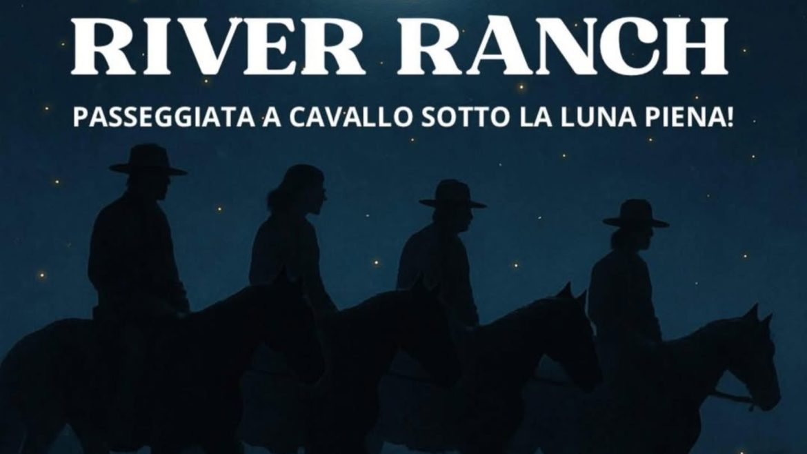 Passeggiata a cavallo sotto la luna piena a Bellante di River Ranch
