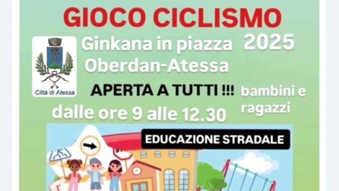 Gioco Ciclismo con Gimkana in piazza ad Atessa aperto a tutti