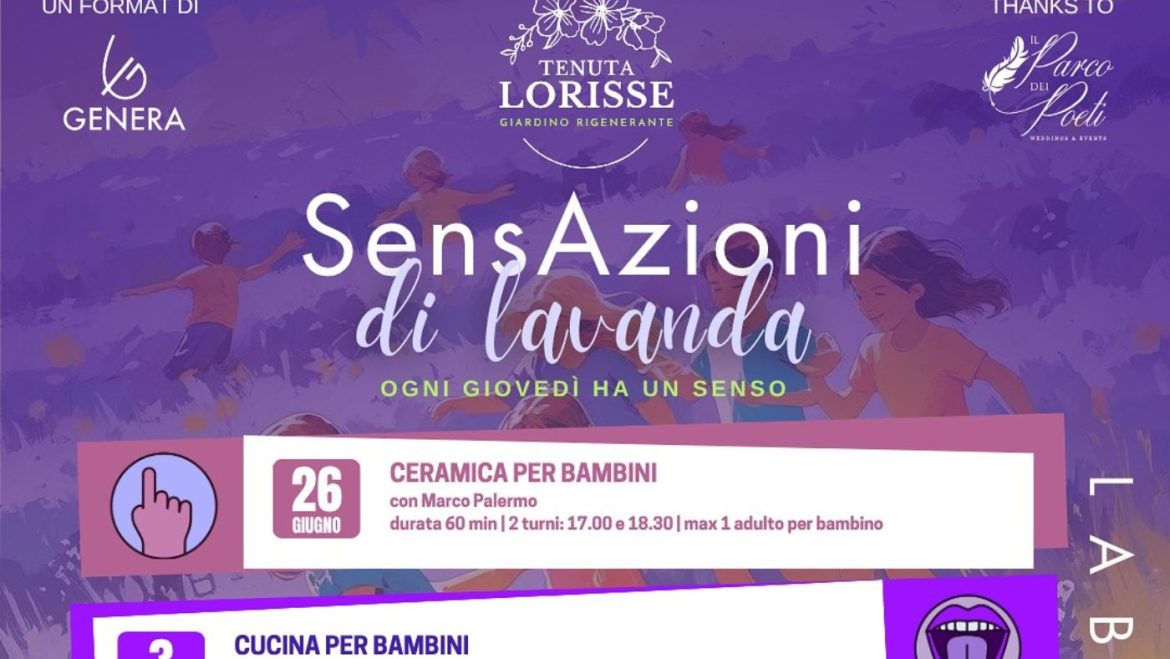 SensAzioni di lavanda a Cellino Attanasio laboratori, musica e aperitivo