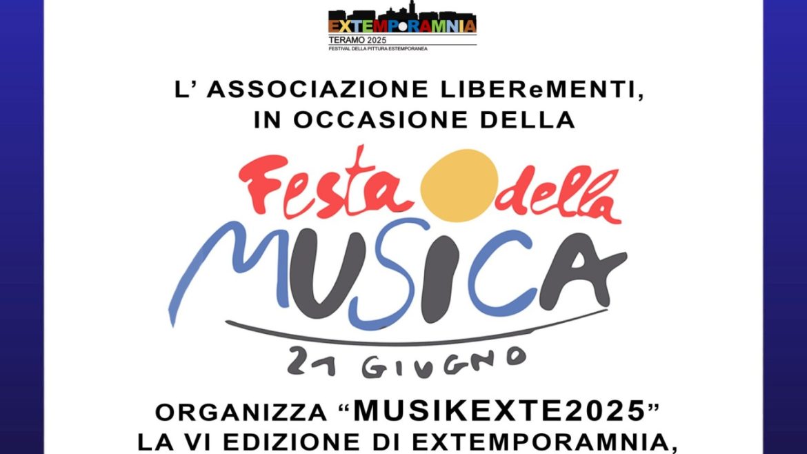 Extemporamnia 2025 e Festa della Musica a Teramo estemporanea, mostra e musica dal vivo