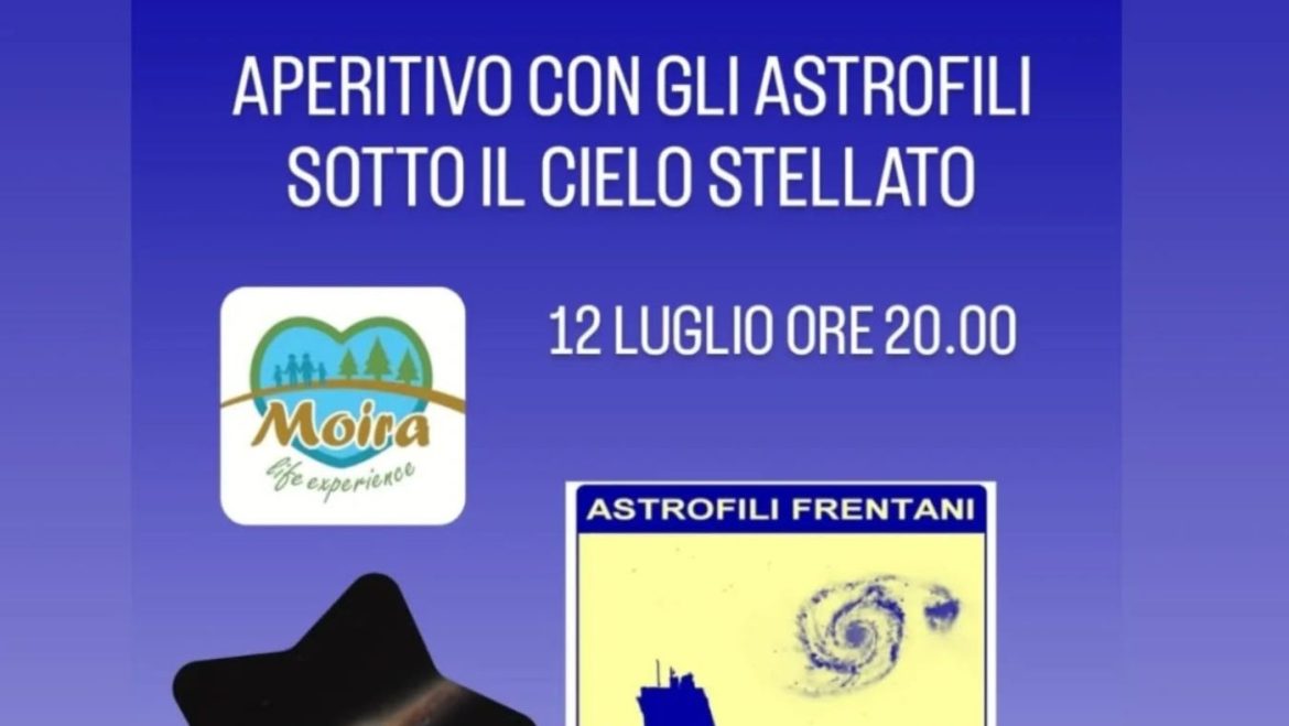 Aperitivo con gli astrofili sotto il cielo stellato a Paglieta