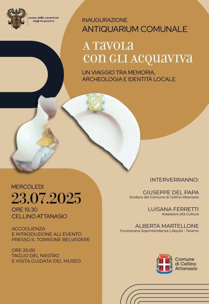 Cellino Attanasio inaugura Antiguarium Comunale il nuovo Museo del borgo