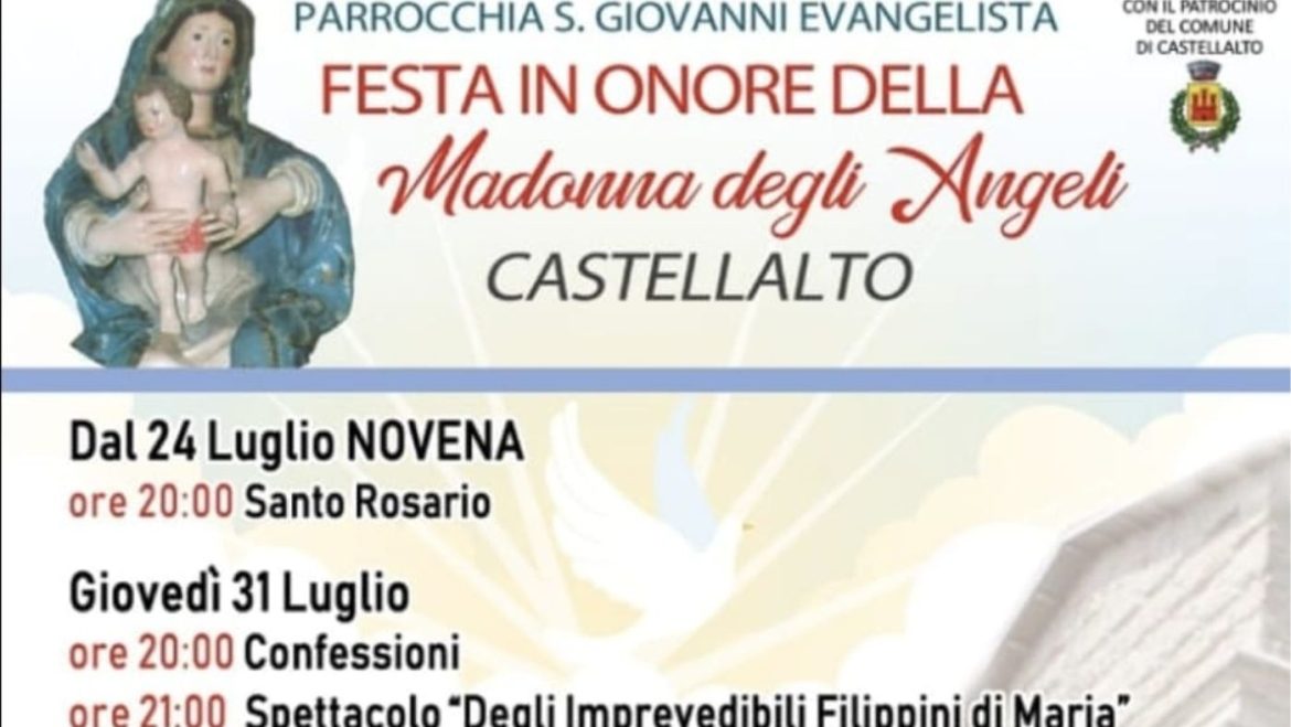 Festa in onore della Madonna degli Angeli a Castellalto il programma completo