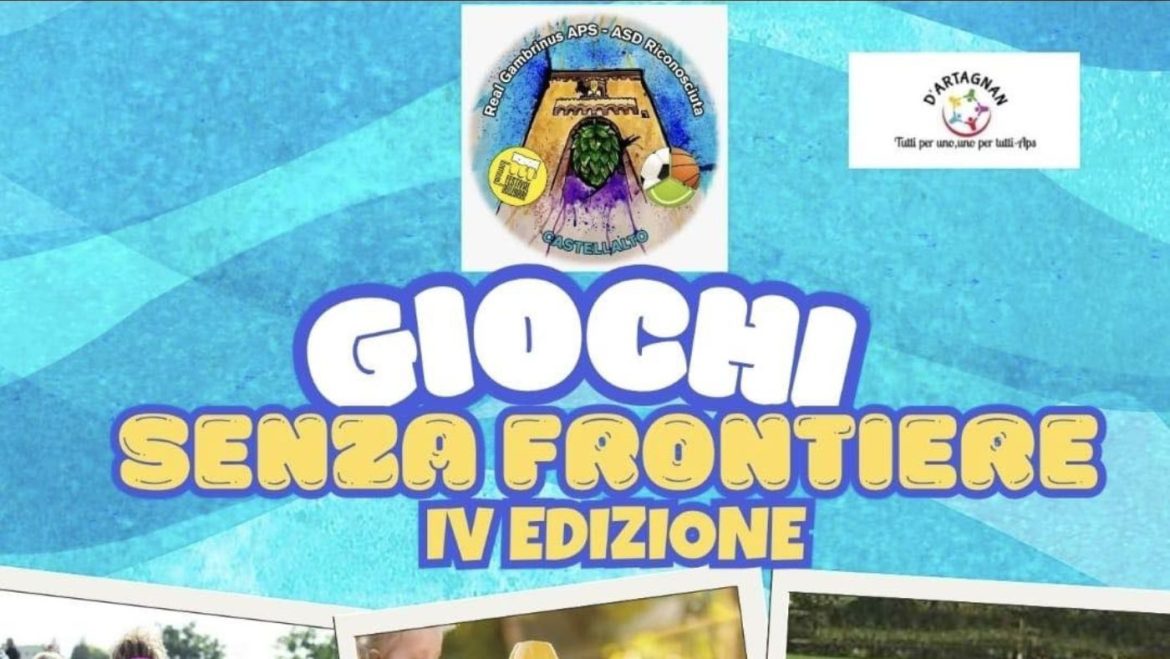 Giochi senza frontiere 2025 a Castellalto musica, giochi d’acqua e food