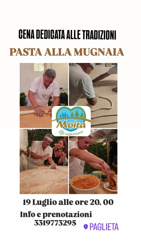 Laboratorio di Pasta alla Mugnaia a Paglieta con cena dedicata alle tradizioni