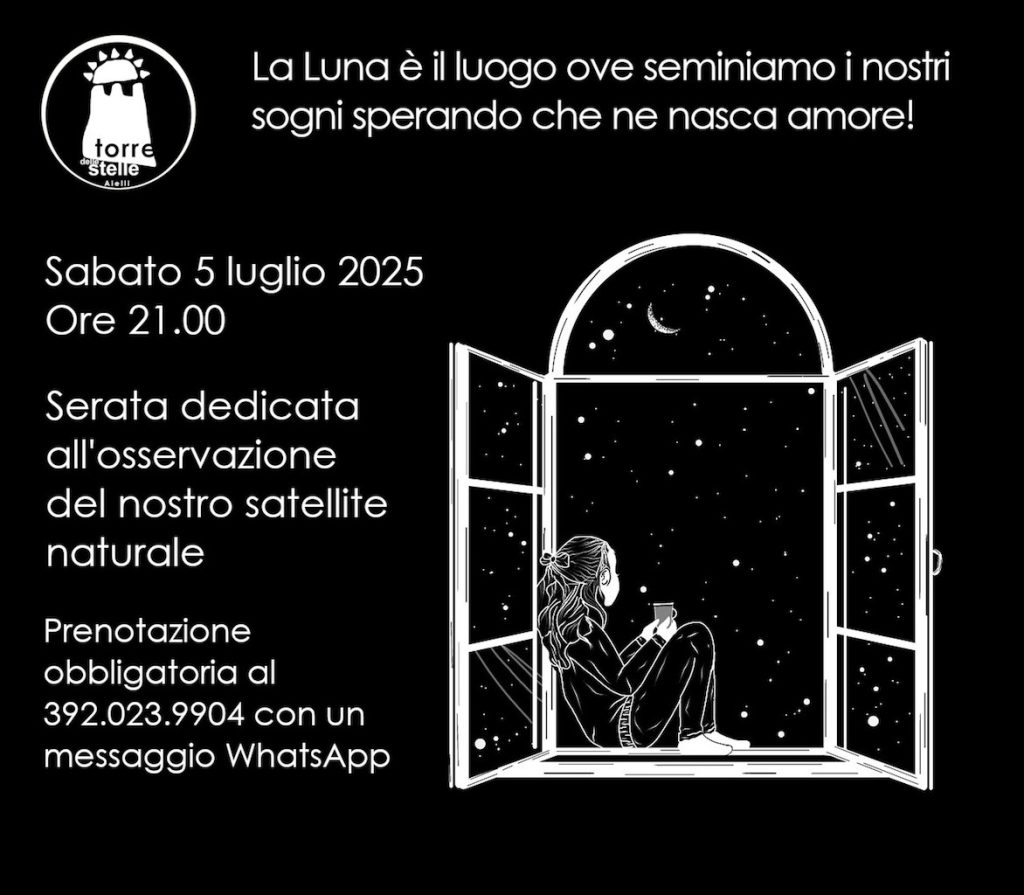 Osservazione della Luna ad Aielli di Torre delle Stelle adatta a tutti