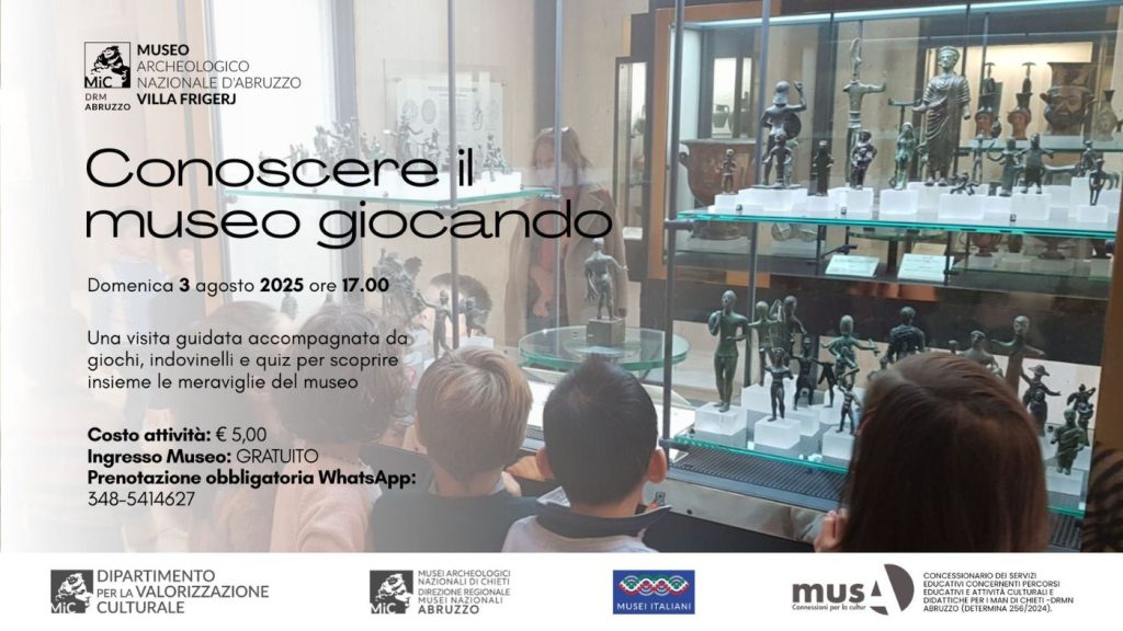Visita guidata per bambini al Museo Archeologico Villa Frigerj a Chieti