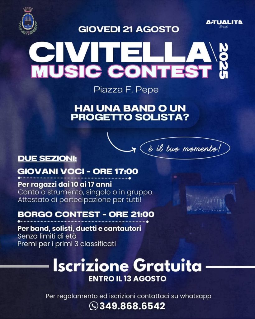 Civitella Music Contest a Civitella del Tronto musica con i nuovi talenti
